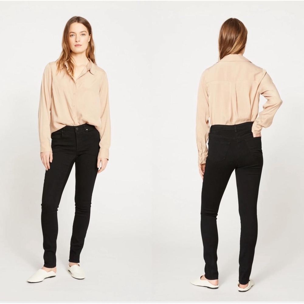 Universal Standard Riviera High Rise Skinny Jeans‎ Black Size 00 Style USPA0748L
